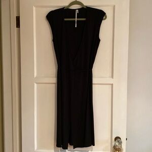 Max Studio - black wrap dress - XS